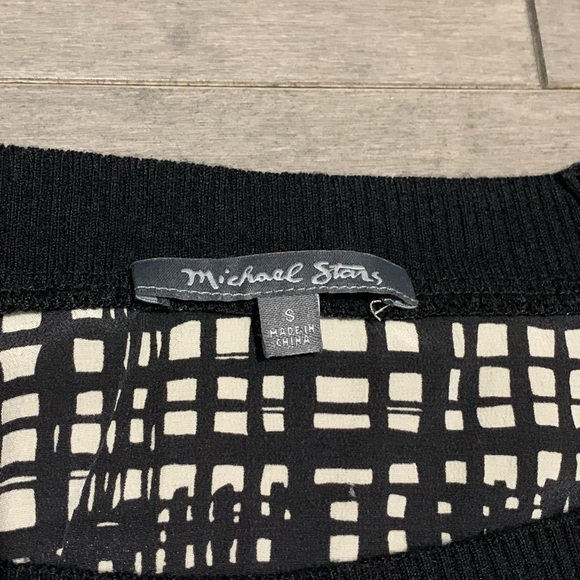 Michael Stars Silk Sweater - Black/Ivory - Small - Picture 4 of 5